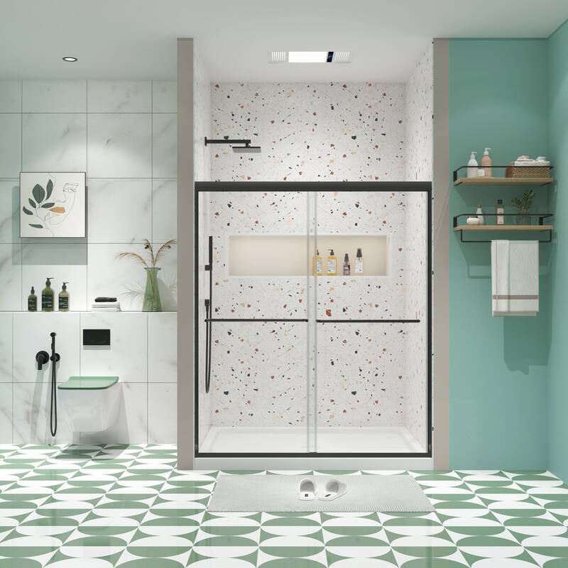 Bypass shower door, sliding door