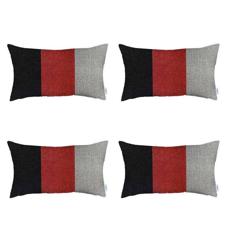Boho-Chic Decorative Houndstooth Jacquard Pillow Covers 4 PCS