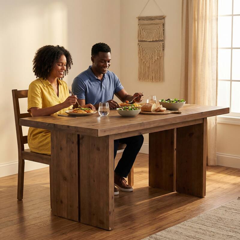 Solid Wood Dining Table for 6