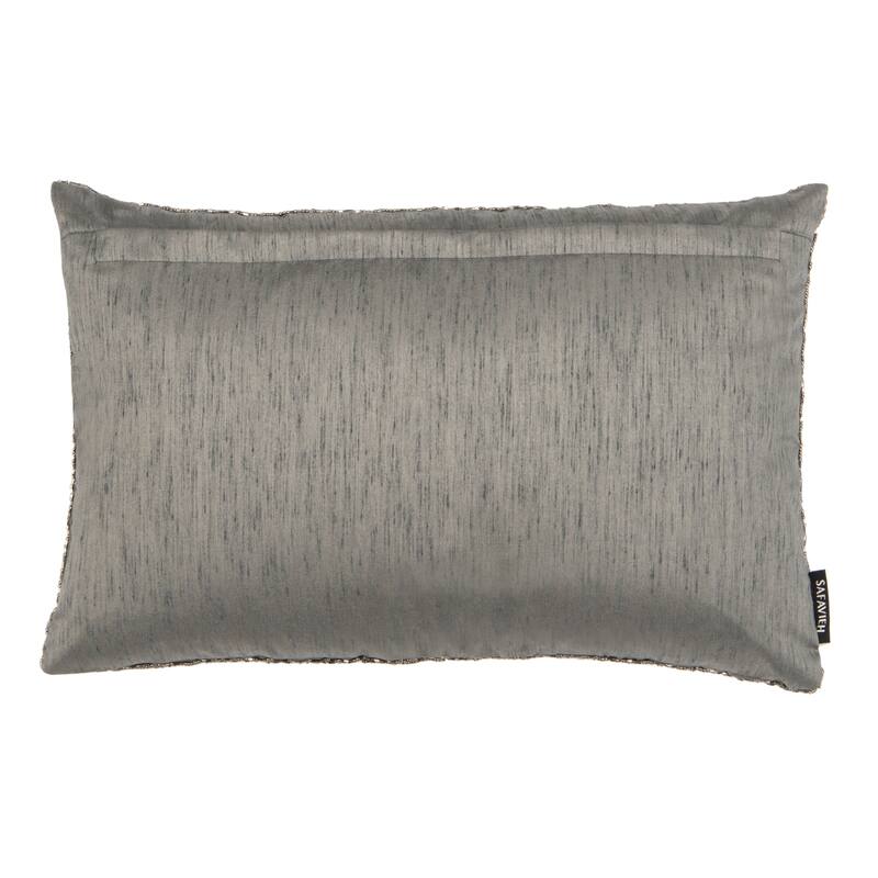 SAFAVIEH Allena Glitter 18-inch Sparkling Silver Decorative Throw Pillow (Set of 2)