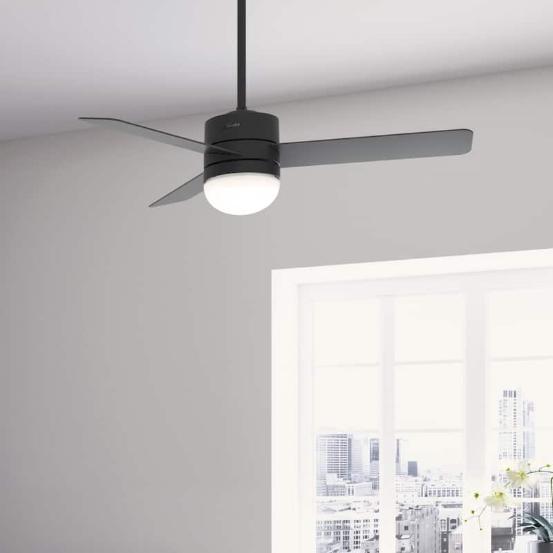 Hunter 54" WiFi Neutron Smart Ceiling Fan with LED Light Kit, Handheld Remote