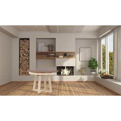 Round Cross Base Dining Table