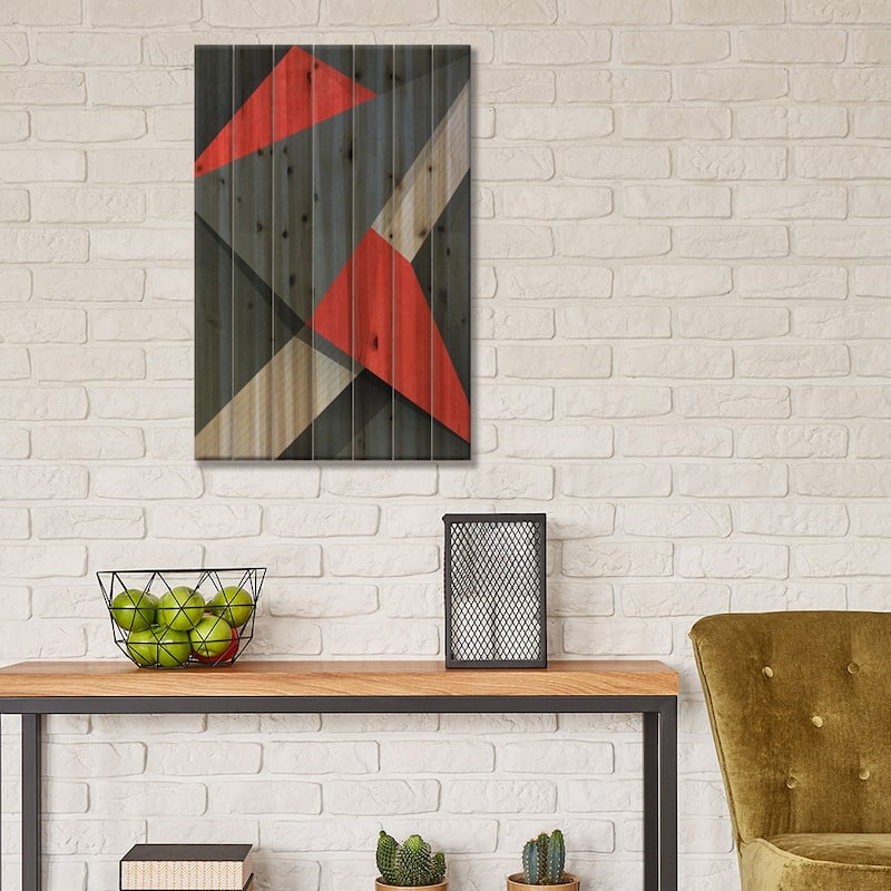 Projections Print On Wood by Tracie Andrews - Multi-Color