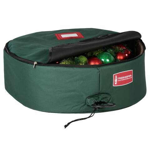 36 in. Padded Christmas Wreath Storage Container