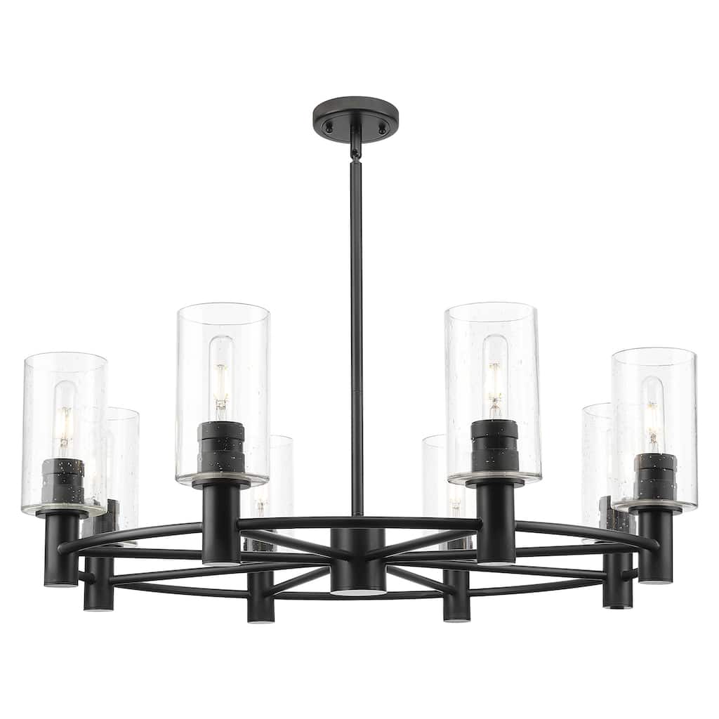 Innovations Lighting 434-8CR-G434-7SDY Crown Point 8 Light 32" Wide