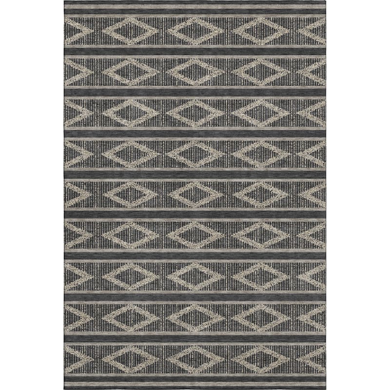 Premium Washable Super Soft Geo Diamonds Mayfield Rug
