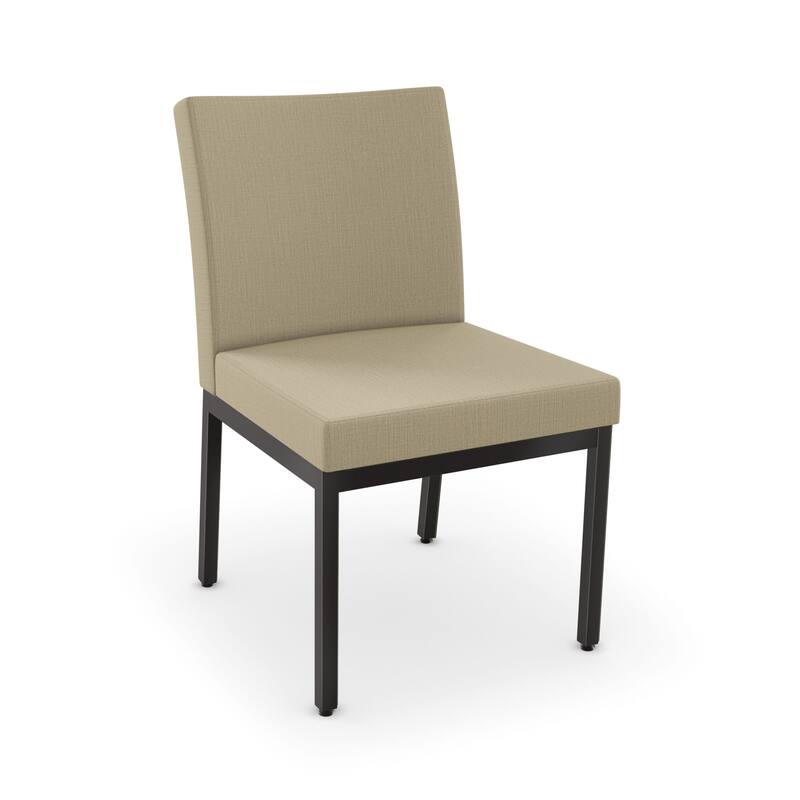 Amisco Perry Set of 2 Upholstered Dining Chairs with Metal Legs
