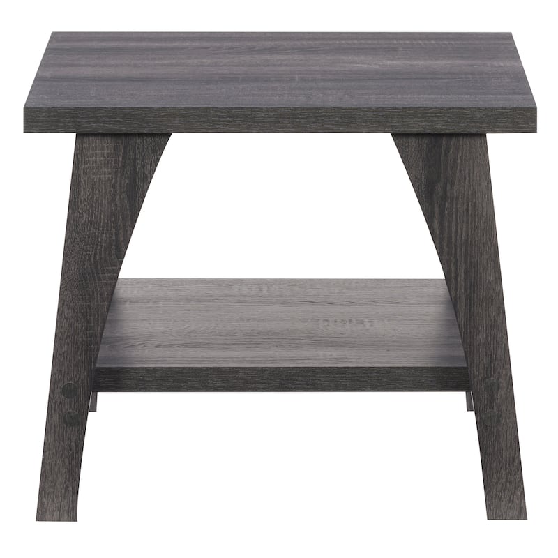 Hollywood Side Table with Lower Shelf