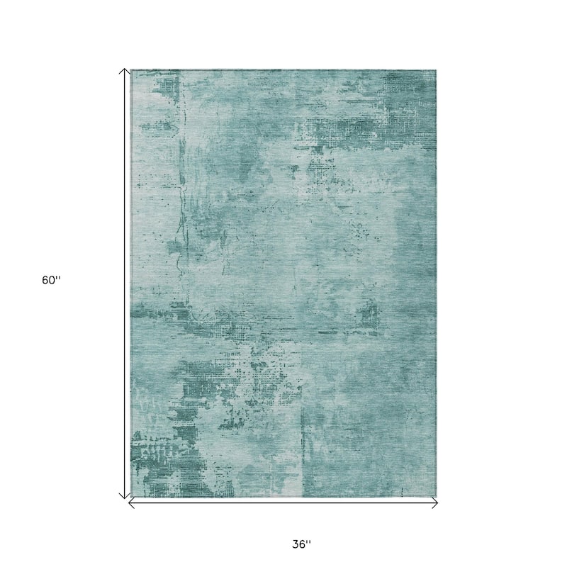 HomeRoots Abstract Transitional Rectangle Outdoor Rug