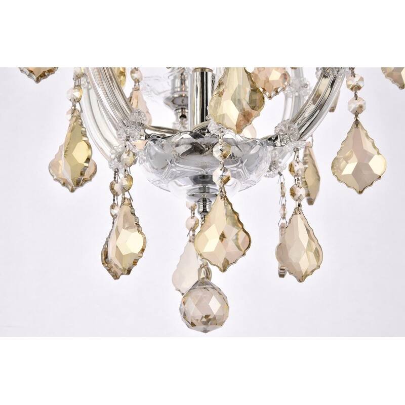 Fleur Illumination Collection Pendant D:12in H:22in Lt:4 Chrome Finish