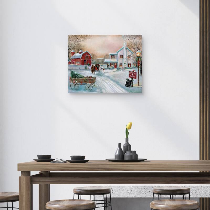 Christmas Tree Farm by Ruane Manning Canvas Art Print
