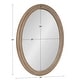 preview thumbnail 30 of 31, Kate and Laurel Mansell Oval Framed Wall Mirror