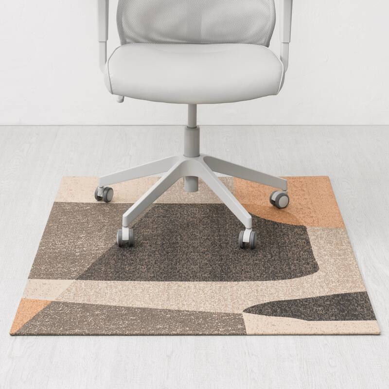 Jani 36"x48" Rug'd Chair Mat-Rug Style Office Chairmat for Carpet & Hard Floors| 0.25" Thick |Non-Slip, Foldable Desk Chair Mat -  0.25" Thick |Non-Slip, Foldable Desk Chair Mat|Jasper
