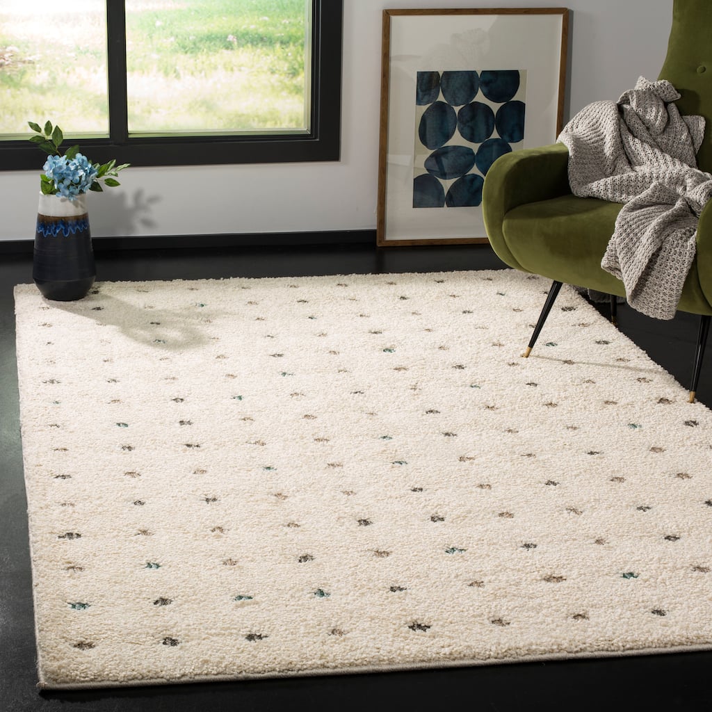 SAFAVIEH Santorini Shag Sarith Abstract 1.2-inch Thick Rug