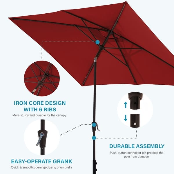 base for 8 ft patio umbrella PURPLE LEAF 8 ft 360 Degree Rotation Patio Umbrella With Base - Bed Bath &  Beyond