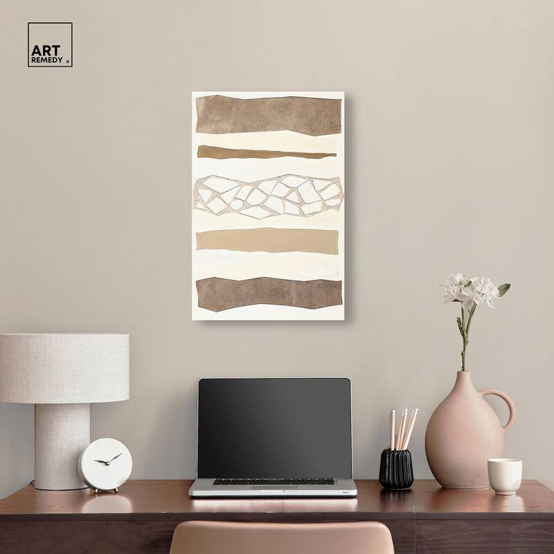 Relief Rifts I Canvas by Art Remedy, Gallery Wrapped