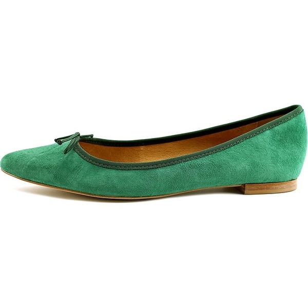 dark green ladies flat shoes