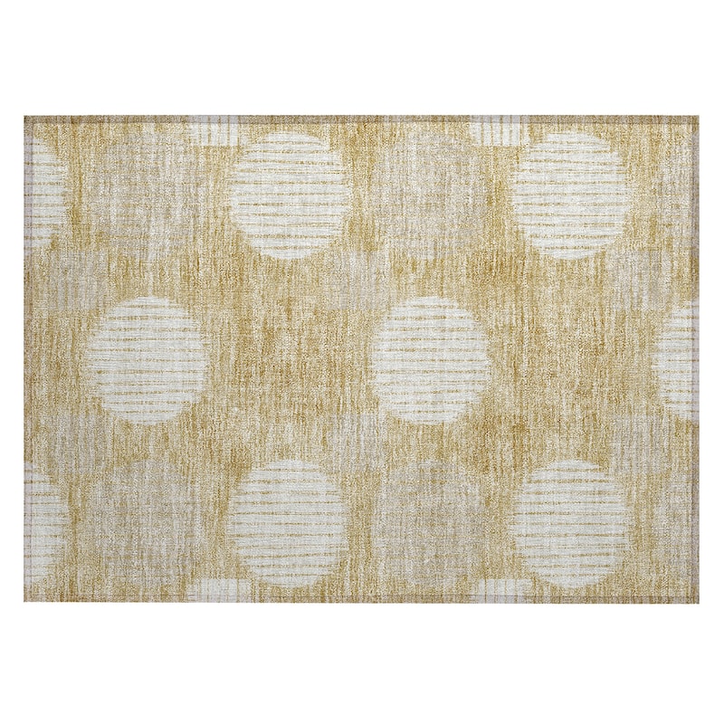 Machine Washable Indoor/ Outdoor Chantille Contemporary Dotty Rug