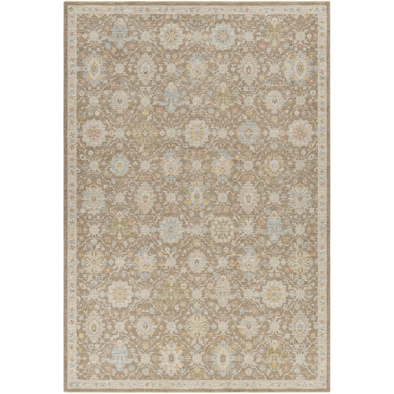 Patrick Vintage Persian Area Rug - Brown - 5'3" x 5'3" Round