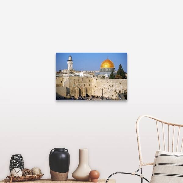 Israel Jerusalem Western Wall And The Dome Of The Rock Canvas Wall Art Overstock 16377510 Let your western wall decor come together with this 84 running wild horses metal wall art. overstock com