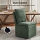 preview thumbnail 6 of 9, Modern Upholstered Dining Chair with Storage