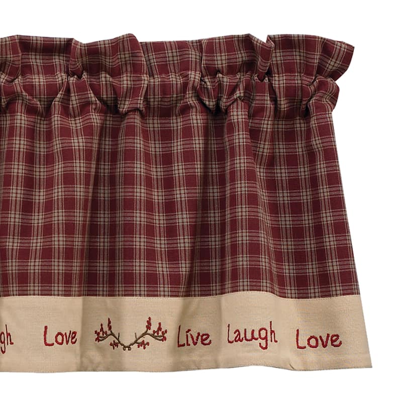 Park Designs Sturbridge Live Lined Valance 60" X 14" - 60" x 14"