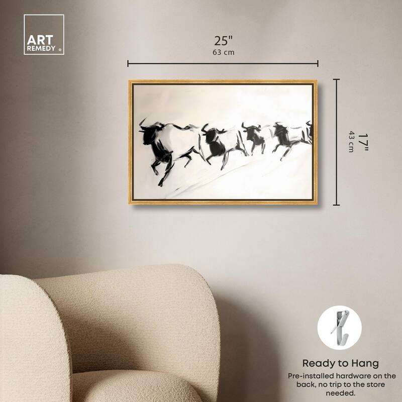 Bovine II Canvas by Art Remedy