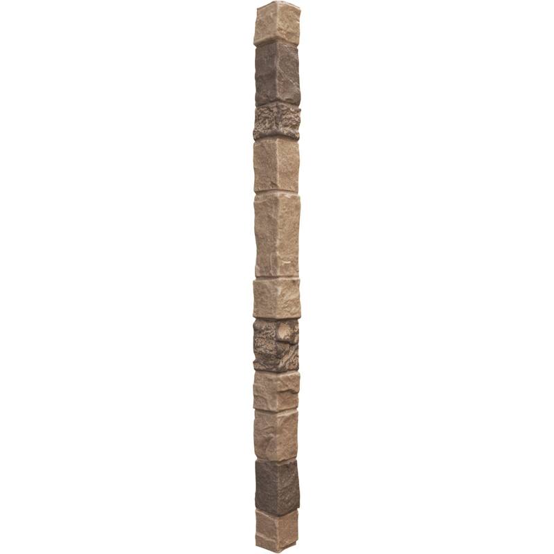 Universal Outside Corner for EverStone Faux Stone Siding Panels - Smokey Ridge
