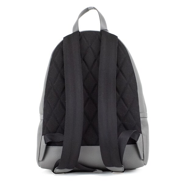 Burberry Abbeydale Branded Charcoal Grey Pebbled Leather Backpack