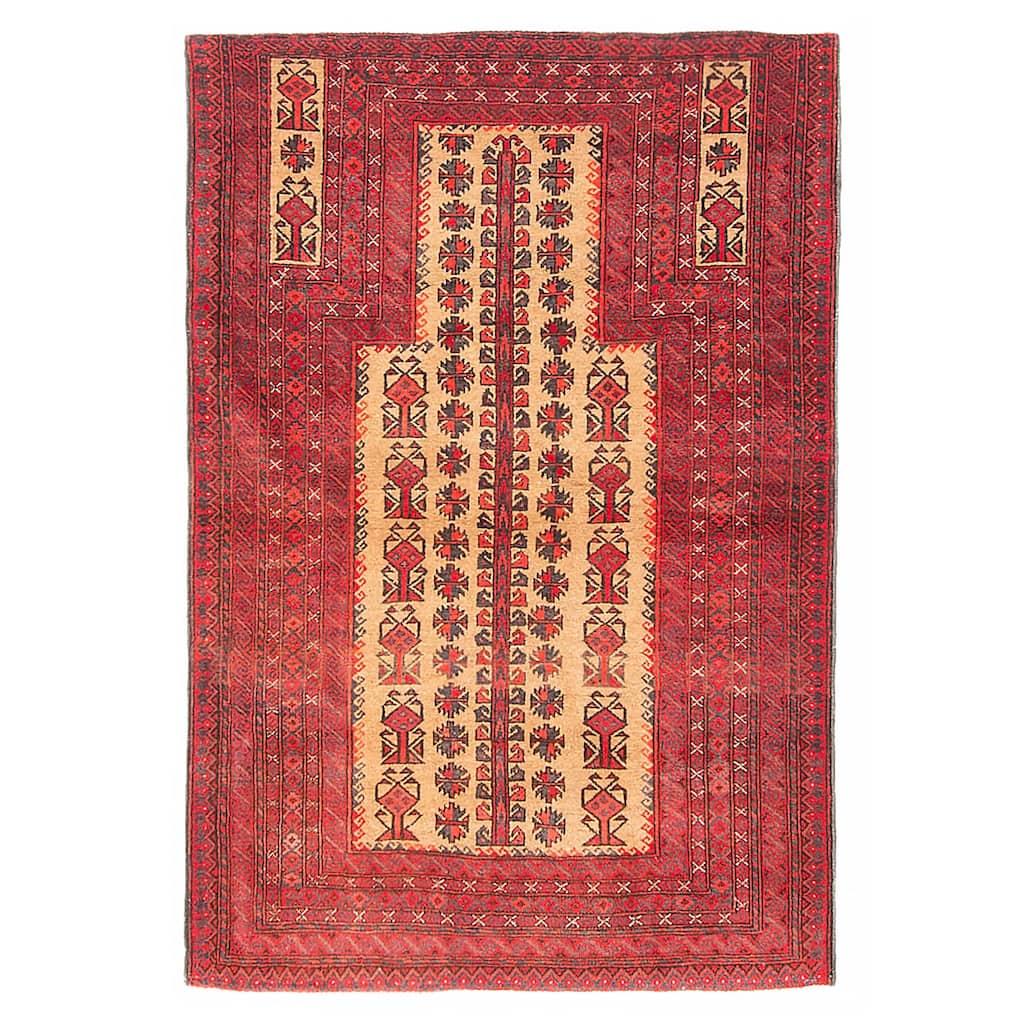 Teimani Tan Rug 2'10" x 4'8" - 2'10 x 4'8
