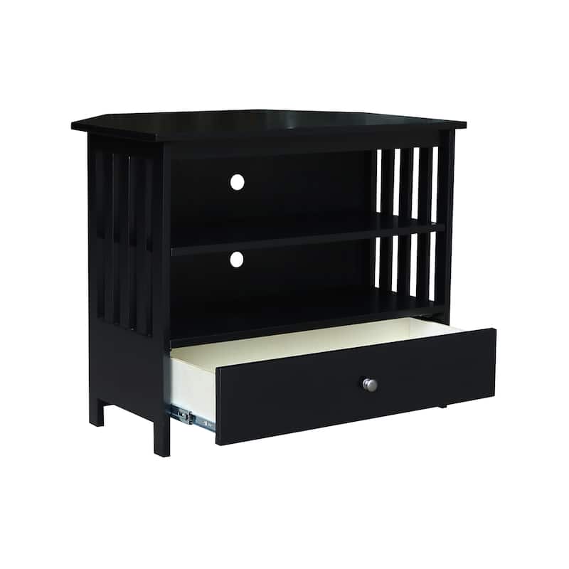 Solid Hardwood Mission Corner TV Stand