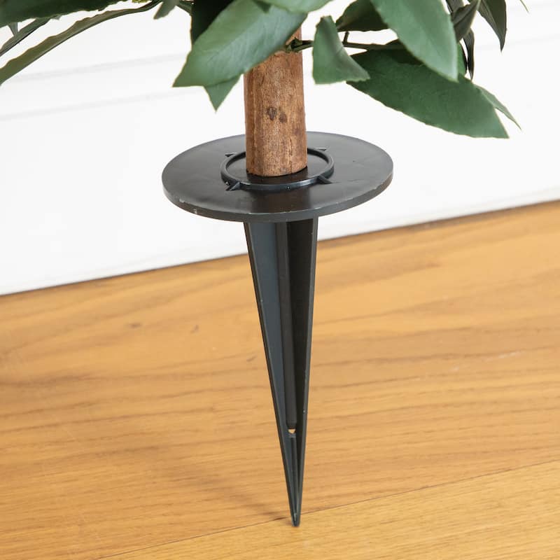 3-ft UV Resistant Artificial Laurel Plant with Integrated Stake