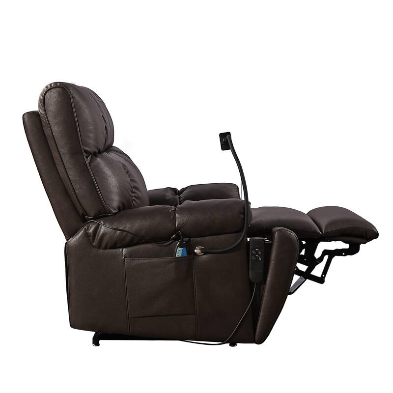 Christopher Knight Home Motors Massage Power Lift Recliner Chair with Phone Holder