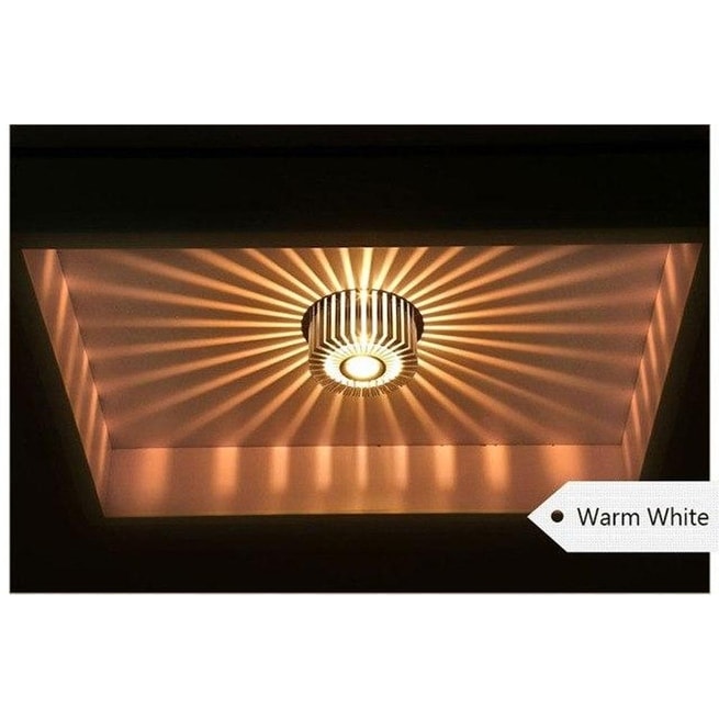3 in 1 Color LED Wall Lamp Light Hotel Room Hallway Porch Bedroom Warm White NW 