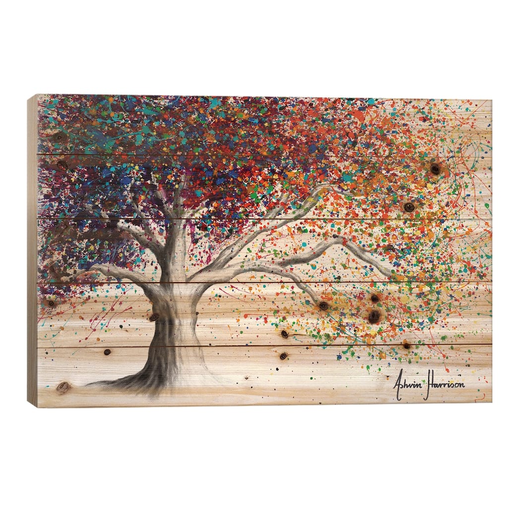 The Colour Of Dreams Print On Wood by Ashvin Harrison - Multi-Color