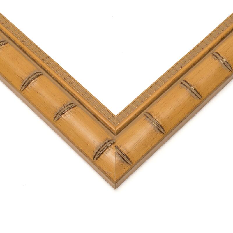 12x12 Natural Modern Bamboo Picture Frame - UV Acrylic, Foam Board Backing, Hanging Hardware - Holds 12x12 Photo