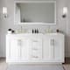 Option White / White Quartz Top / Brushed Gold Hardware