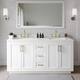 Option White / White Quartz Top / Brushed Gold Hardware