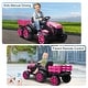 preview thumbnail 25 of 24, Kids Ride On Tractor with Trailer, 12V Battery Powered Electric