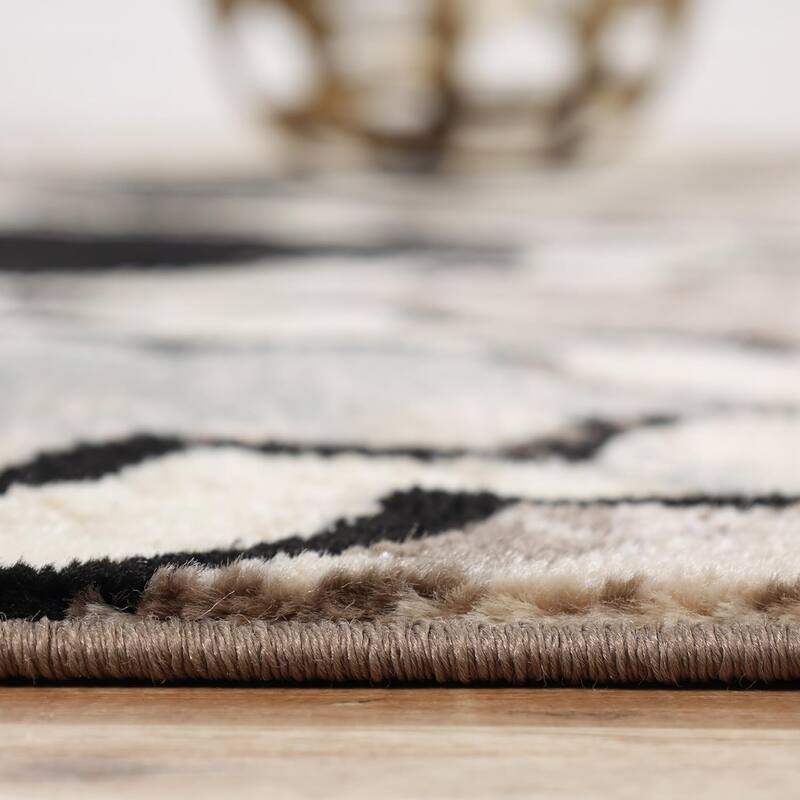 Superior Viking Contemporary Geometric Trellis Indoor Runner or Area Rug