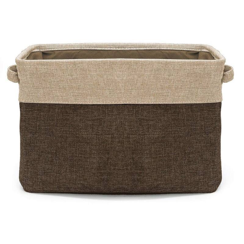 Sorbus Collapsible Basket With Handles For Towels & Clothes (Single) - 15" L x 10.75" W x 9.50" H