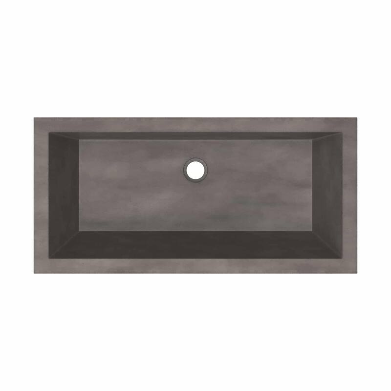 Native Trails NSL3115 NativeStone 31" Rectangular Concrete Undermount