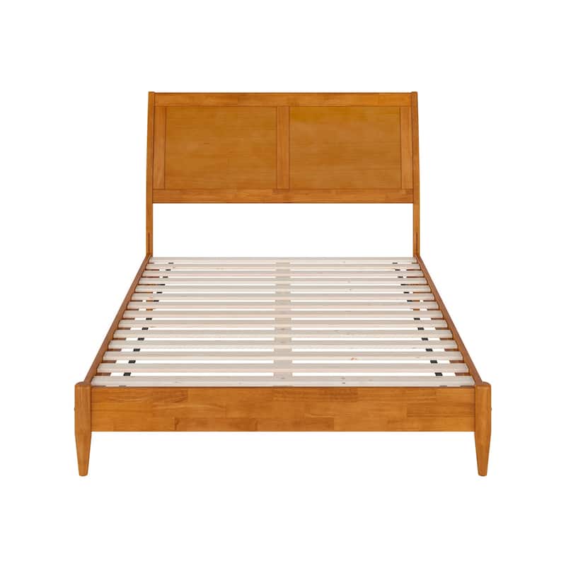 Solid Wood Sleigh Bed - Low Profile Platform Bed Frame - Twin Twin XL Full Queen King