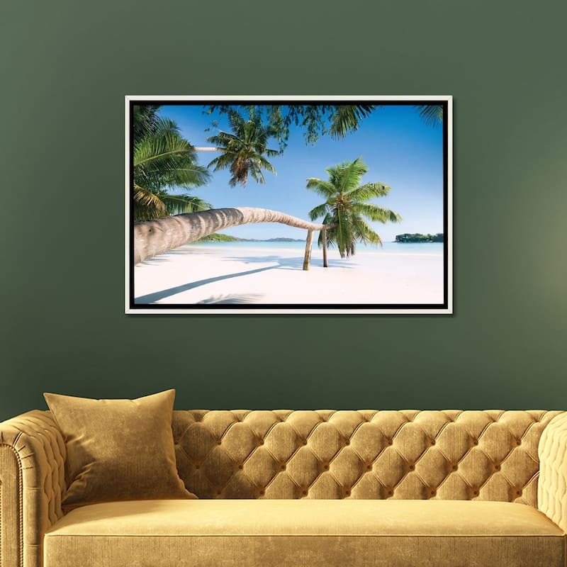 "Palm, Seychelles" by Stefan Hefele Framed