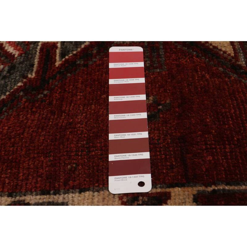 ECARPETGALLERY Hand-knotted Melis Vintage Red Wool Rug - 4'1 x 12'0