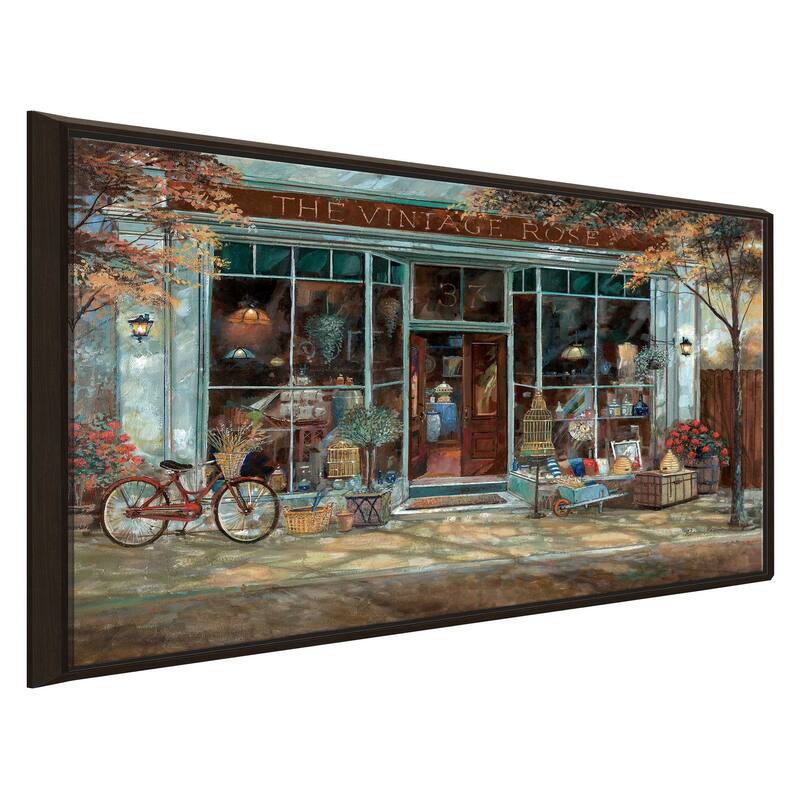 "Vintage Rose Revisited" by Ruane Manning Print on Floating Canvas