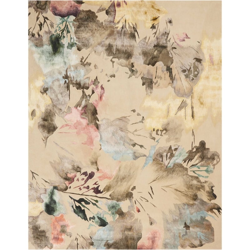 Nourison Hand-tufted Prismatic Modern Abstract Floral Area Rug