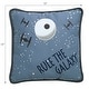 preview thumbnail 3 of 5, Lambs & Ivy Star Wars Signature Galaxy LED Light-Up Decorative Throw Pillow