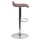 preview thumbnail 16 of 73, 2 Pack Contemporary Vinyl Adjustable Height Barstool with Solid Wave Seat - 15"W x 15"D x 25.5" - 34"H