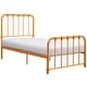 preview thumbnail 13 of 28, Nisky Platform Metal Bed Orange - Twin